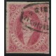 ARGENTINA 1867 GJ 33 RIVADAVIA ESTAMPILLA DE 7ma TIRADA DENTADA VER TODA LA LINEA DEL MARCO INFERIOR, RARA U$ 240